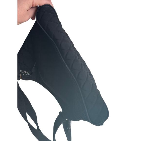 Vera Bradley Hipster Crossbody Classic Black Microfiber Quilted Bag 14529 - Picture 13 of 14